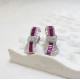 Ruby Bowtie Earrings